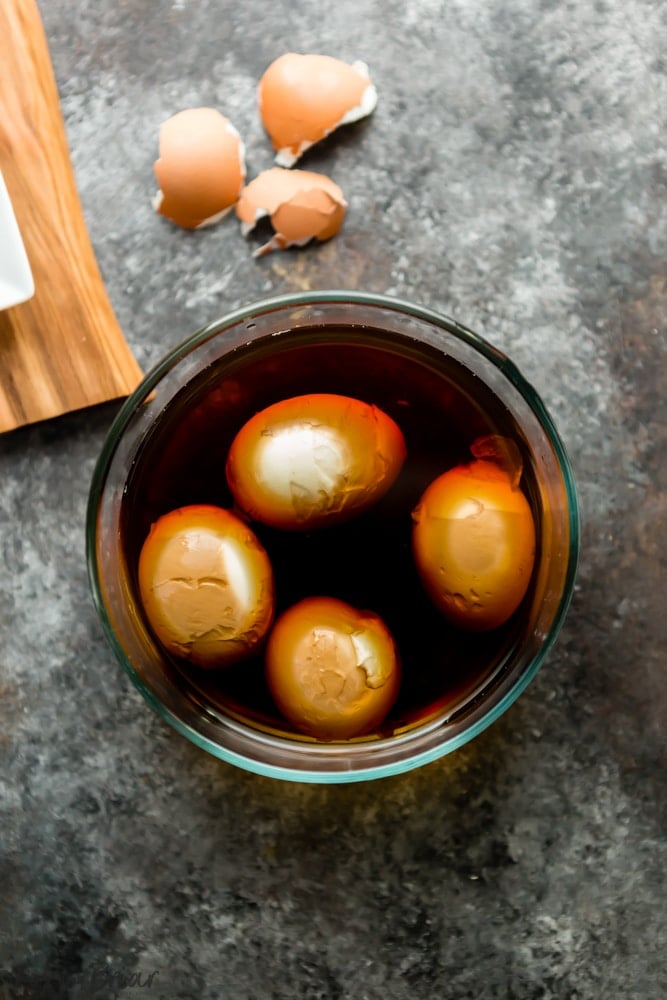 This Instant Pot Ramen Egg Recipe will make the perfect topping for your ramen at home! | Soft boiled Egg for ramen | Instant pot boiled egg | ramen egg recipe | Instant pot ramen egg | how to make a ramen egg | Japanese Marinated Egg | Easy soft cooked ramen egg