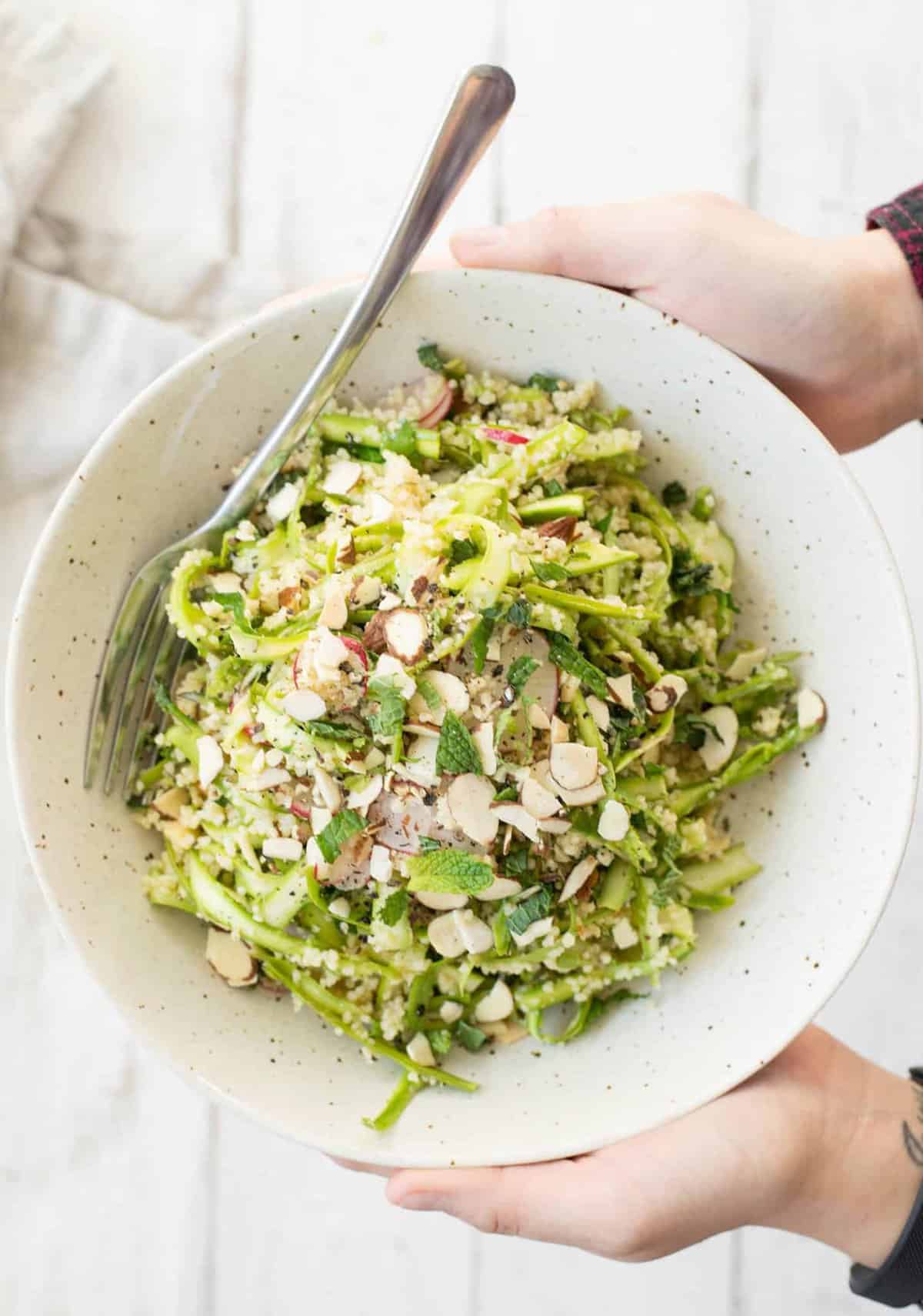  Shaved Asparagus Salad by Delish Knowledge