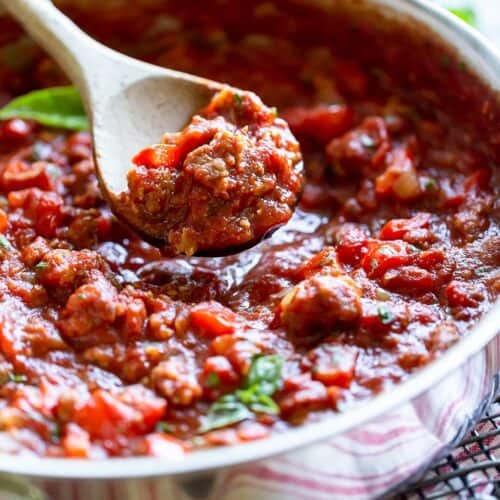 Quick and Easy Sausage Marinara Sauce Recipe Fox and Briar