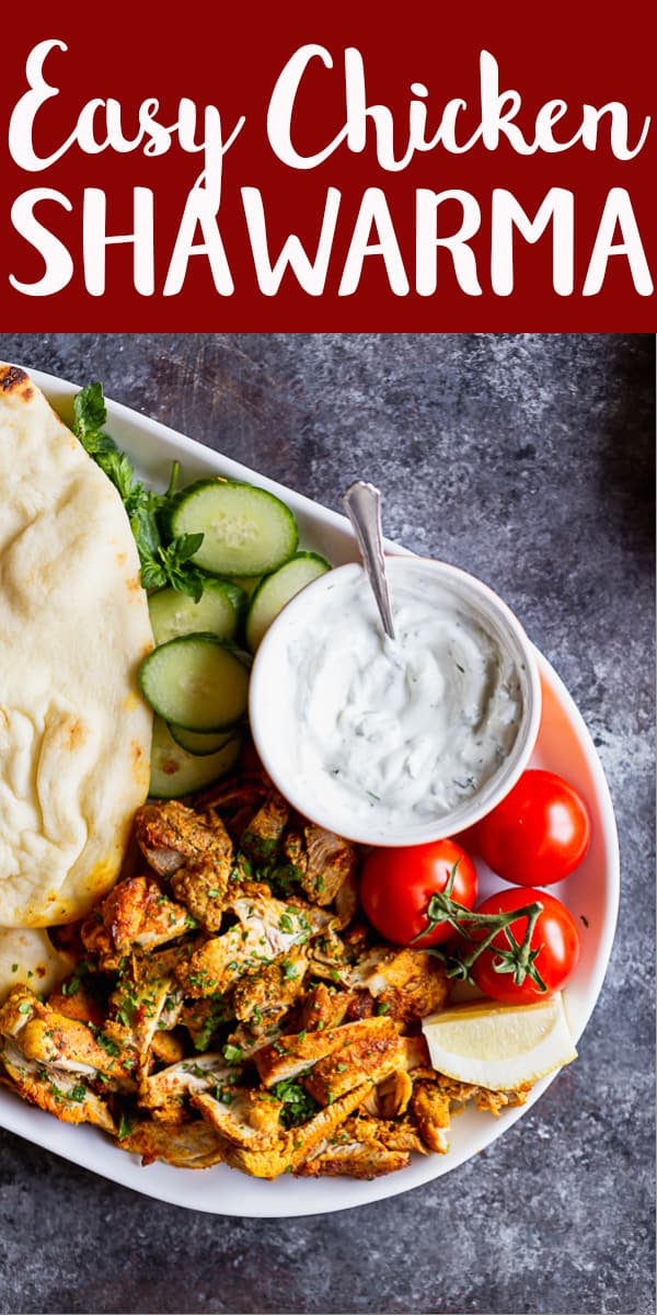 Easy Chicken Shawarma Recipe | Chicken Recipes | Mediterranean recipes | Middle Eastern Recipes | Easy dinner recipe | Quick recipe | Oven Roasted Shawarma | Turmeric | Pita