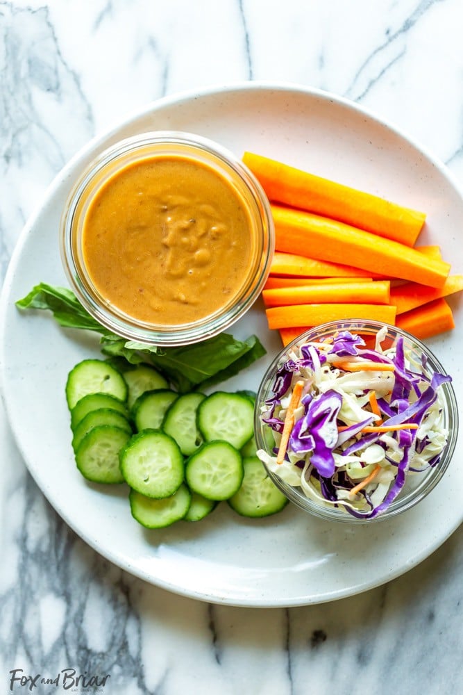 How to make the best Thai Peanut Sauce ever!  This Peanut Sauce Recipe can be used as a dipping sauce, salad dressing, for peanut noodles or with chicken satay. | Easy peanut Sauce Recipe | Peanut Dipping Sauce for spring rolls | Peanut noodle sauce | Asian Peanut Sauce | Spicy Peanut Sauce | Peanut Dressing | Vegan Peanut Sauce | Gluten Free Peanut Sauce 