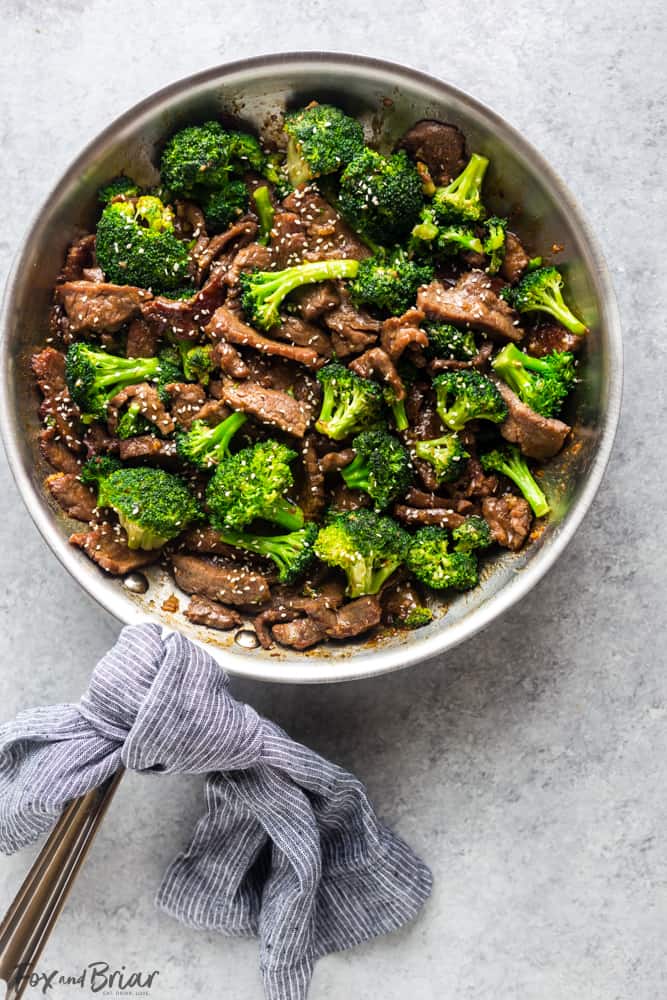 This Beef and Broccoli is better than takeout!  Make this easy Beef and Broccoli at home in under thirty minutes! | Beef Recipe | stir fry | flank steak recipe | Chinese food | Takeout fake out | Quick dinner recipe | Easy dinner recipe