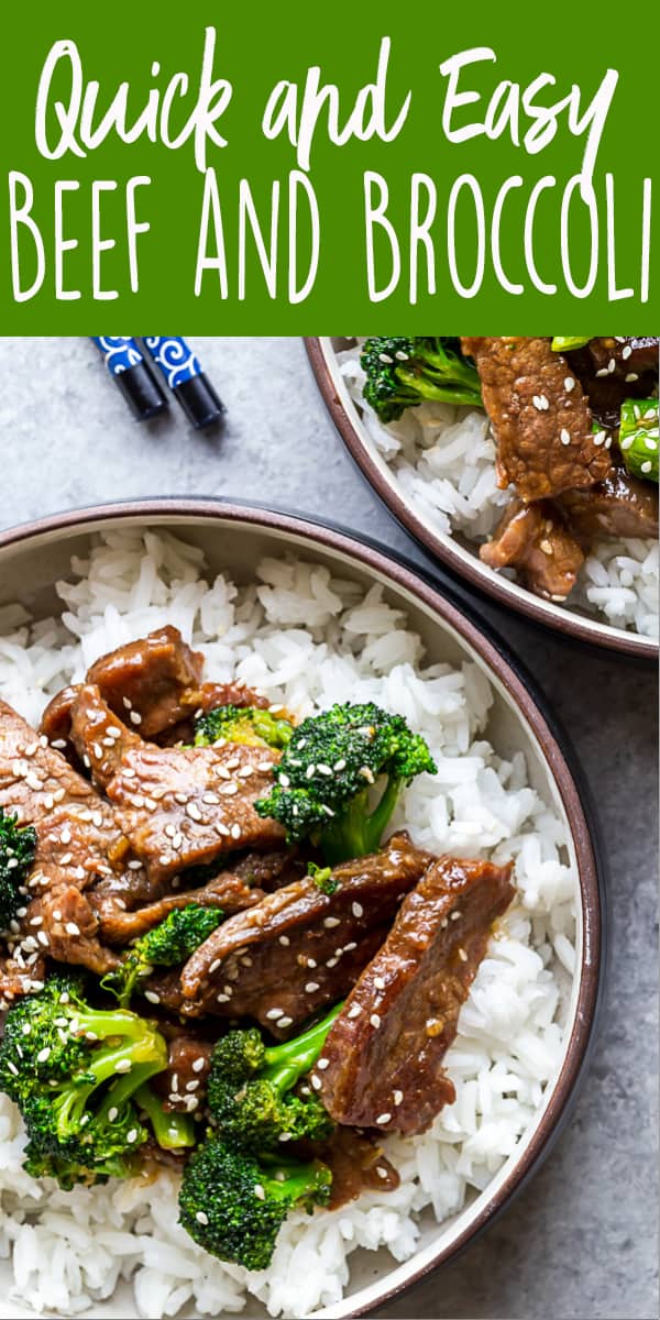 This Beef and Broccoli is better than takeout!  Make this easy Beef and Broccoli at home in under thirty minutes! | Beef Recipe | stir fry | flank steak recipe | Chinese food | Takeout fake out | Quick dinner recipe | Easy dinner recipe