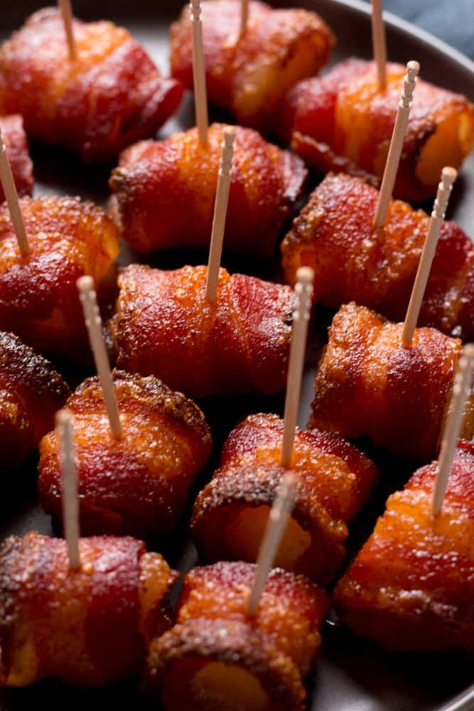 Brown Sugar Bacon Wrapped Pineapple Bites