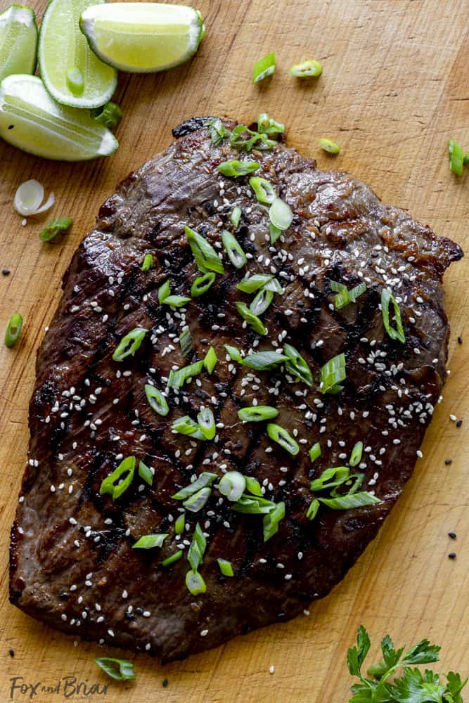 Grilled Flank Steak with Asian-Inspired Marinade