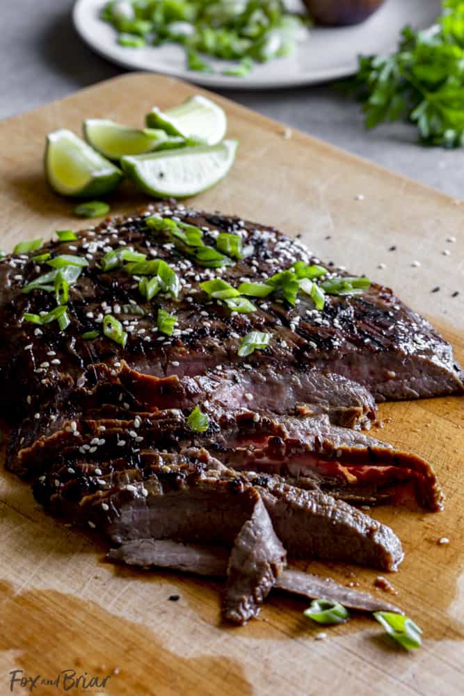 Asian grilled flank steak