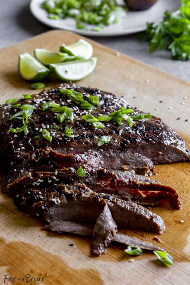 Grilled Flank Steak with Asian-Inspired Marinade