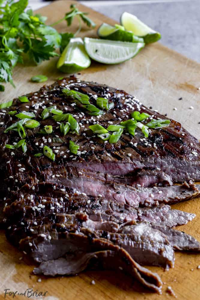 Grilled Flank Steak with Asian-Inspired Marinade