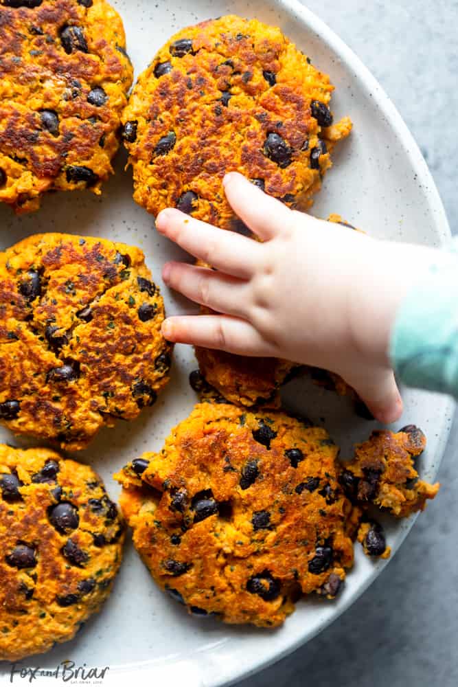 Sweet Potato, Kale and Black Bean Patties