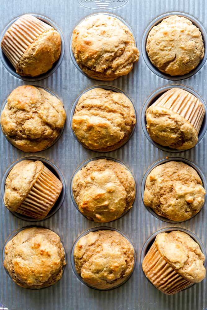 Peanut Butter Banana Muffins