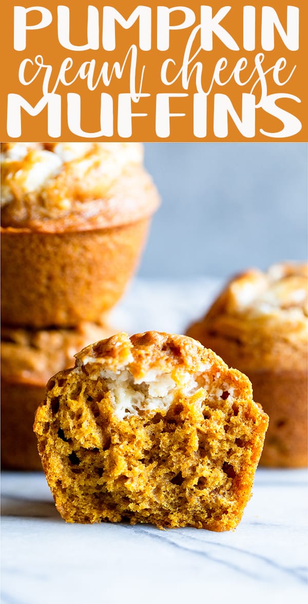 pin image for Pumpkin Cream Cheese Muffins