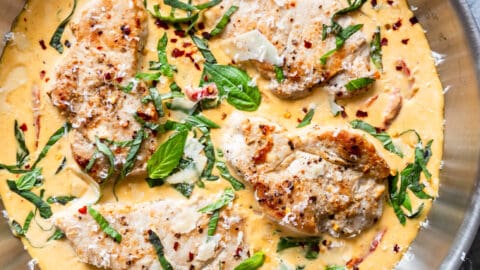 Creamy Basil Skillet Pork Chops Fox And Briar