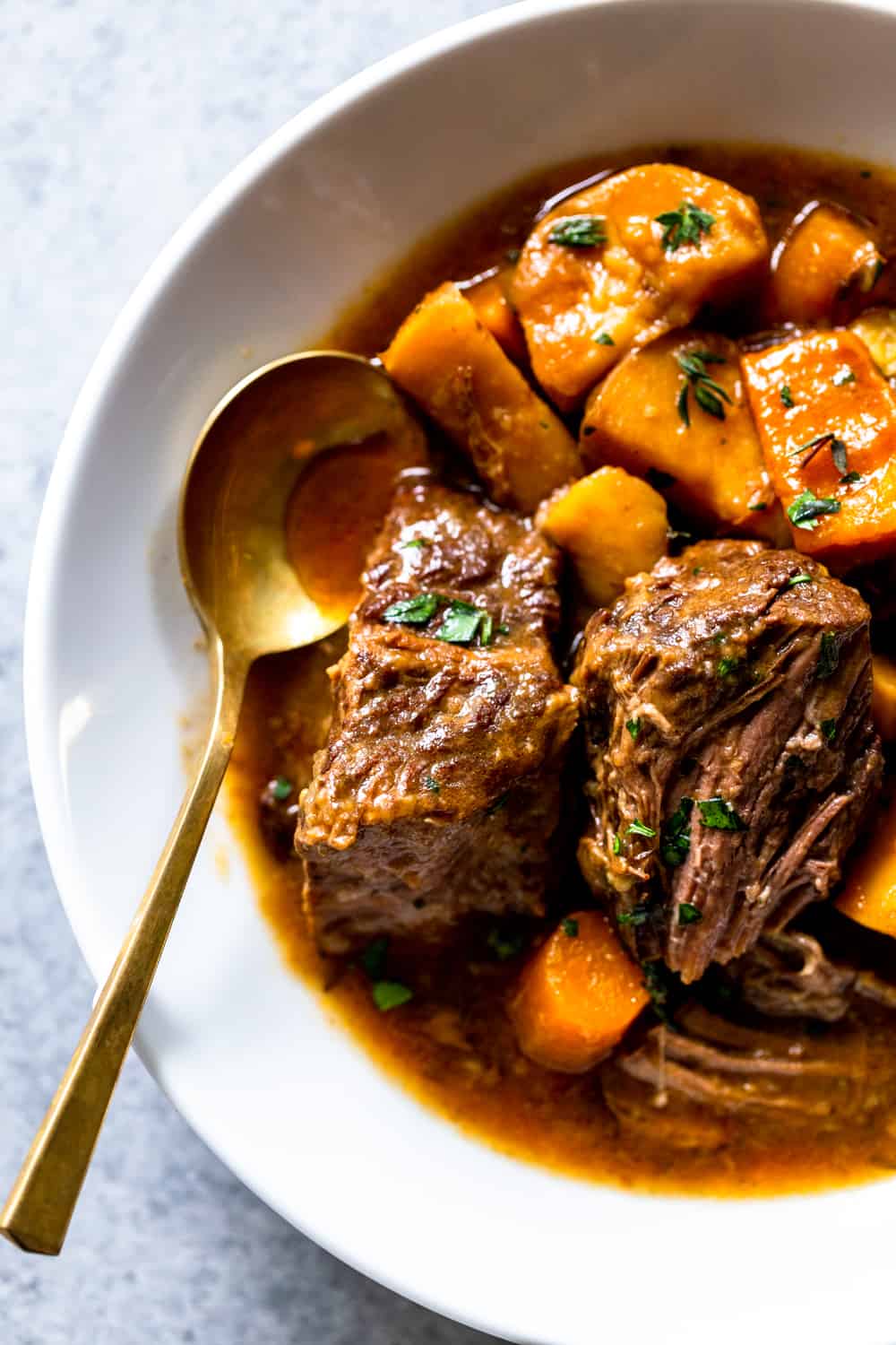 Slow Cooker Irish Beef Stew - Fox and Briar