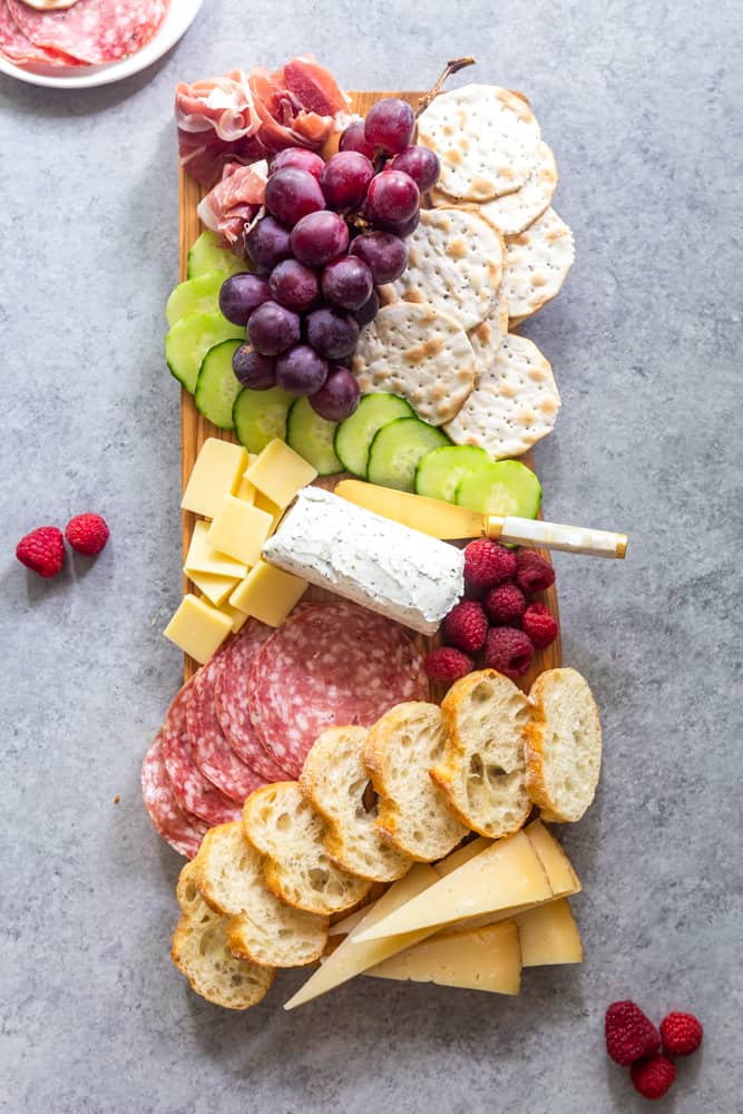 Simple summer snacking board