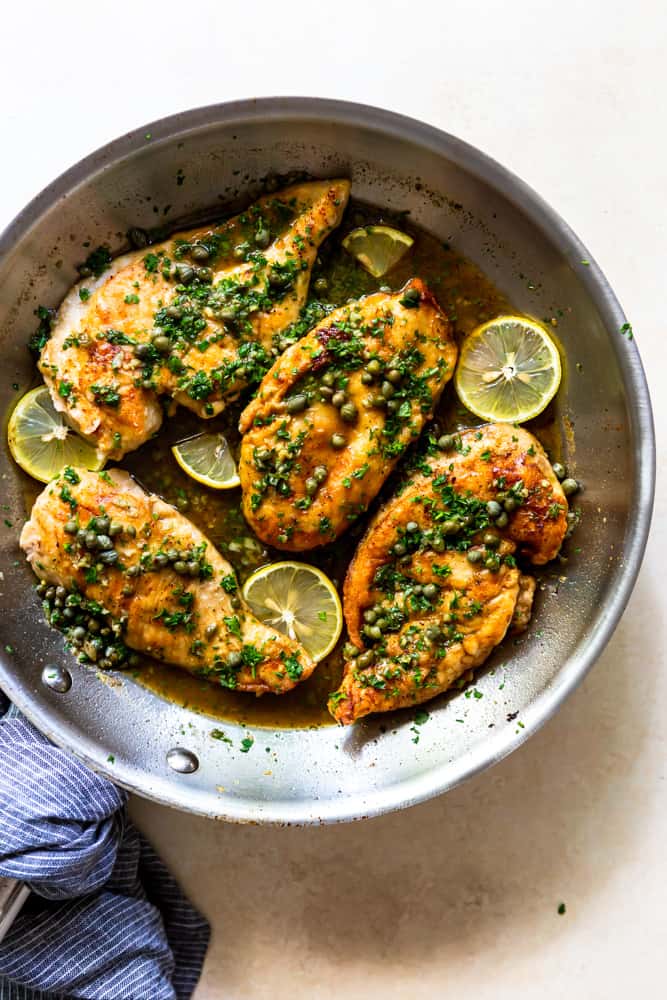 Easy Chicken Piccata Recipe - Fox and Briar