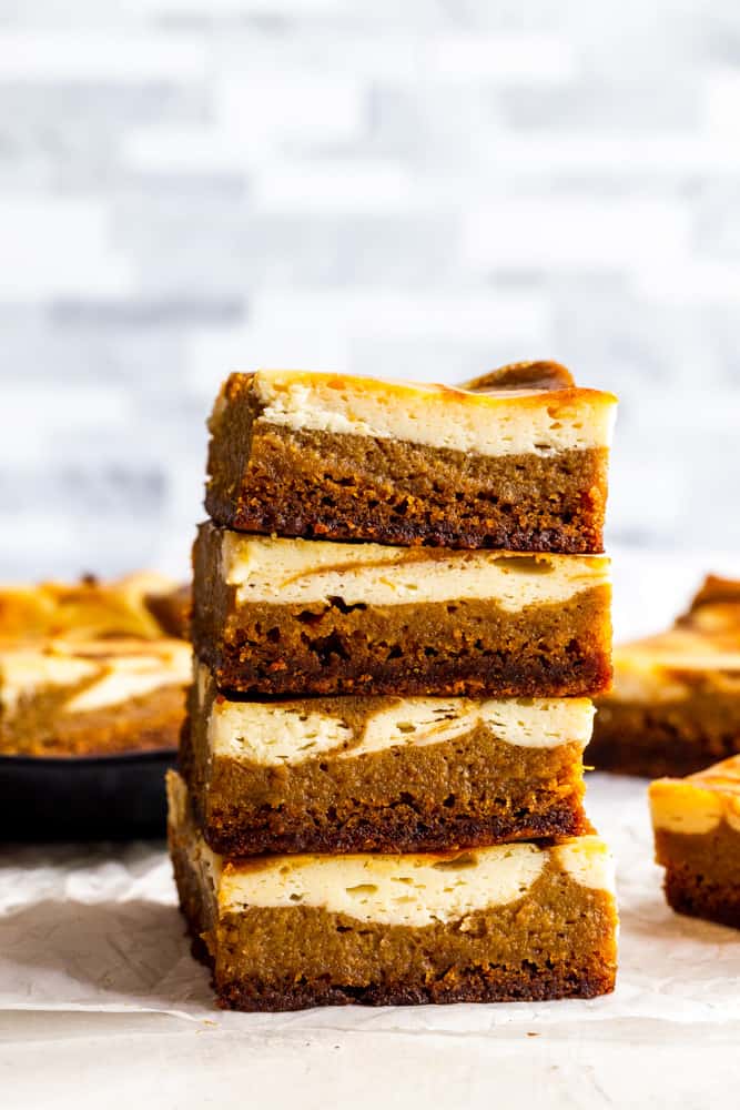 stack of pumpkin bars