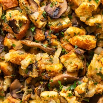 Mushroom Stuffing Recipe with Leeks