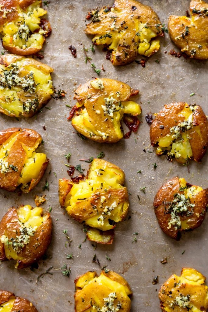 Crispy Smashed Potatoes - Fox and Briar