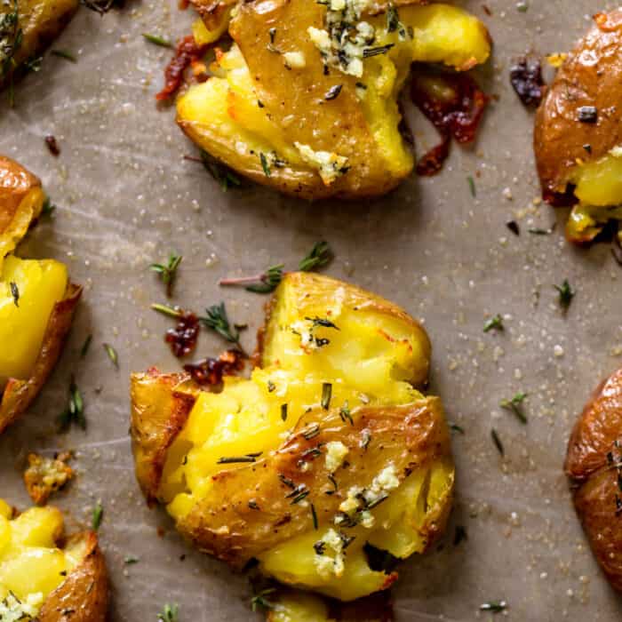 Crispy Smashed Potatoes Fox and Briar