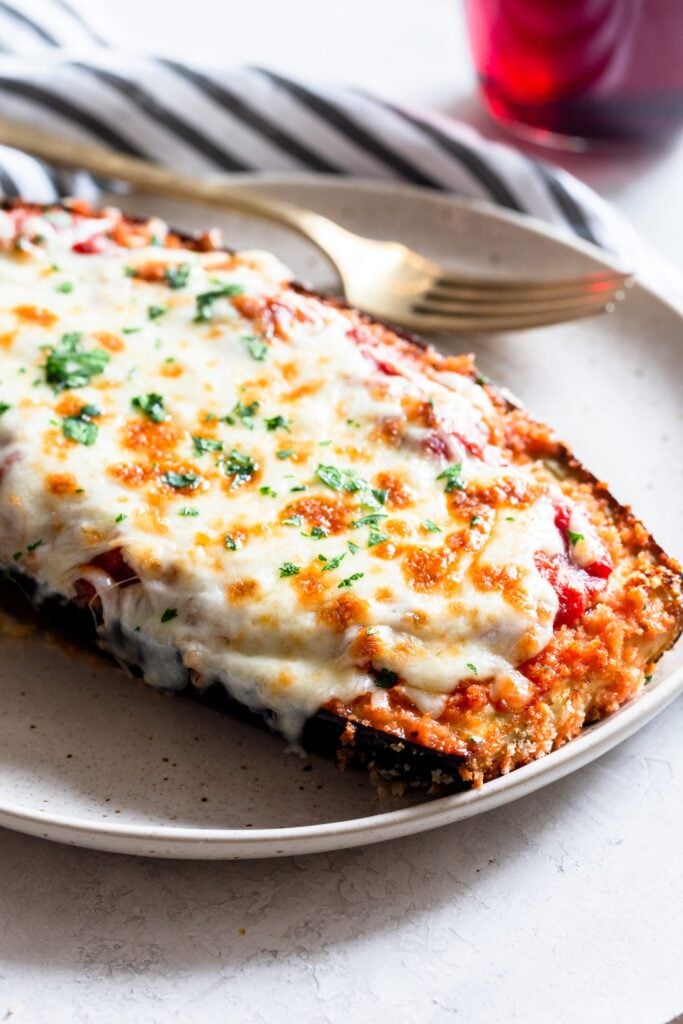 Crispy Baked Eggplant Parmesan