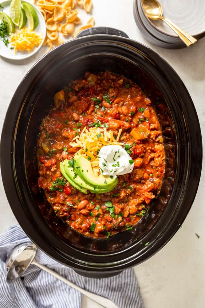 Slow Cooker Chili - Fox and Briar