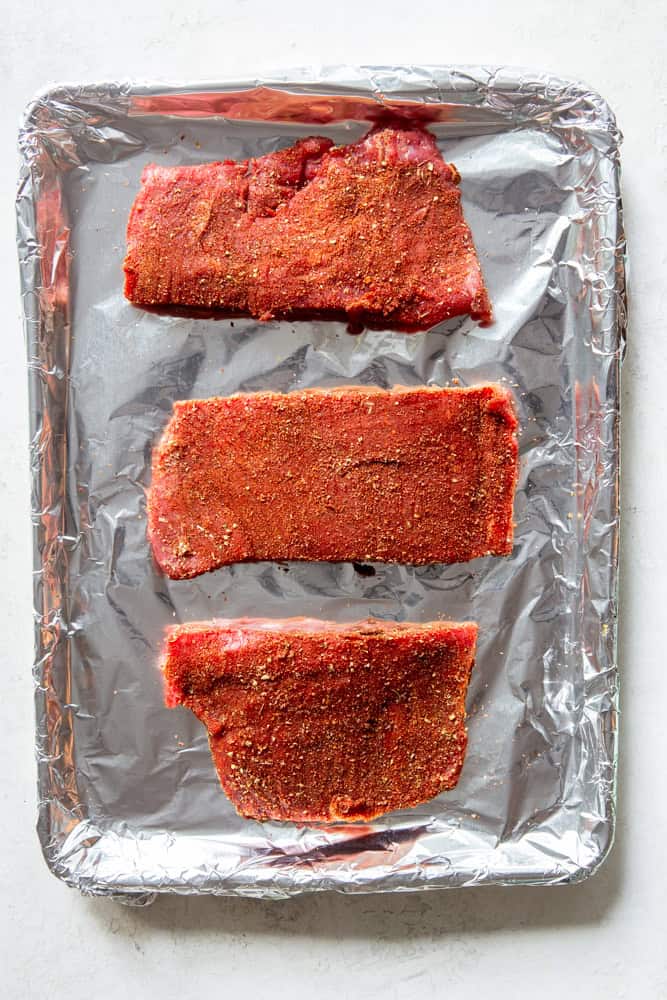 Flank Steak before being cooked