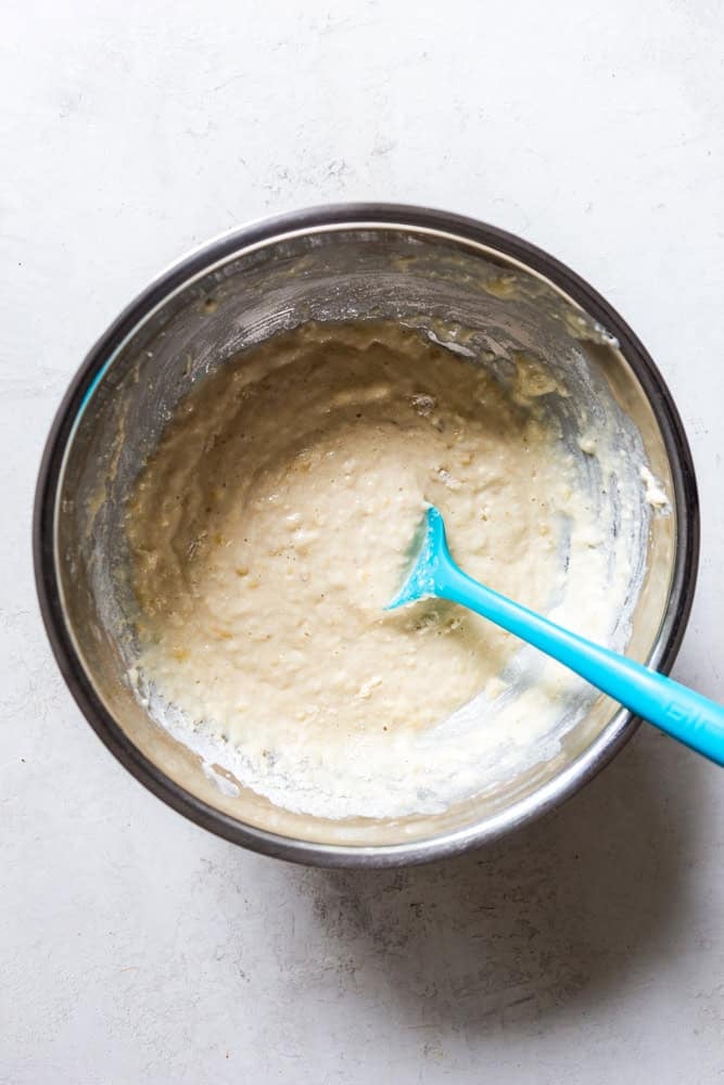 Banana pancake batter.